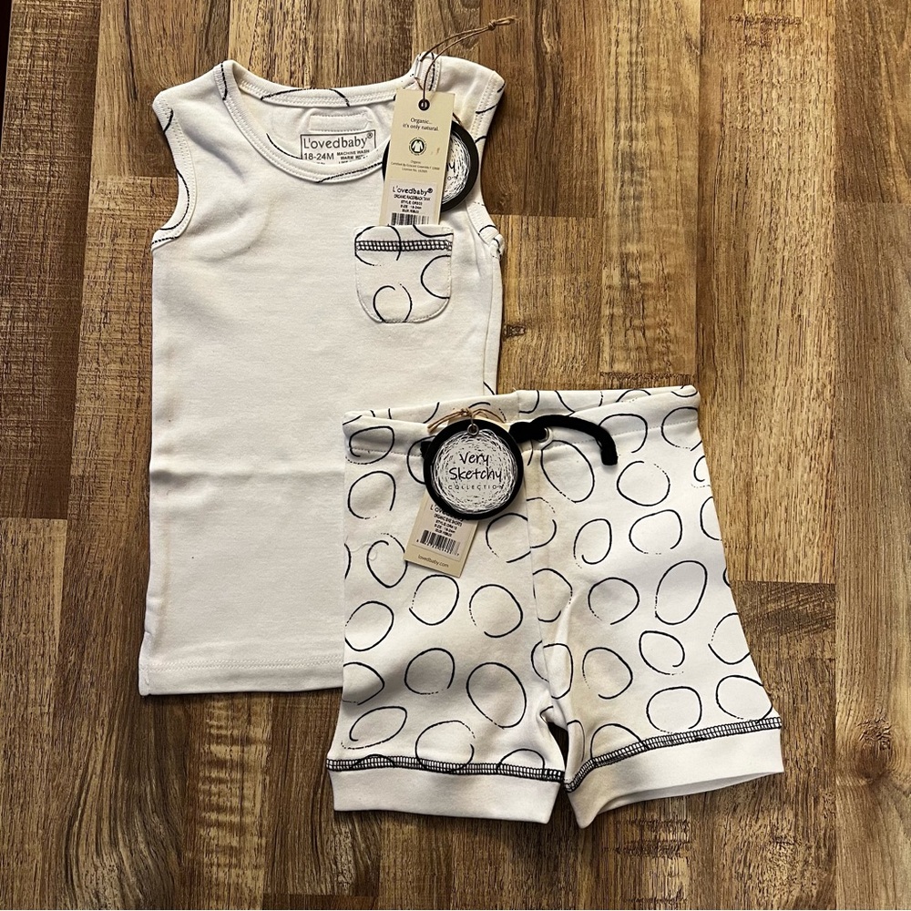 -L’ovedbaby organic outfit